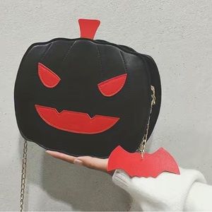 Halloween Pumpkin Crossbody Bag Ghost Skull Elf Chain Shoulder Bag